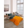 ETE HOMETEX TEK KİŞİLİK LÜX WELSOFT YORGAN SETİ YANSIMA HARDAL 155X215CM 8696474231957